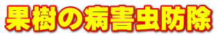 果樹の病害虫防除